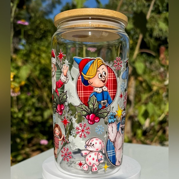 Rudolph the red nosed reindeer and Misfits Libbey can glass tumbler 16oz - Picture 4 of 6